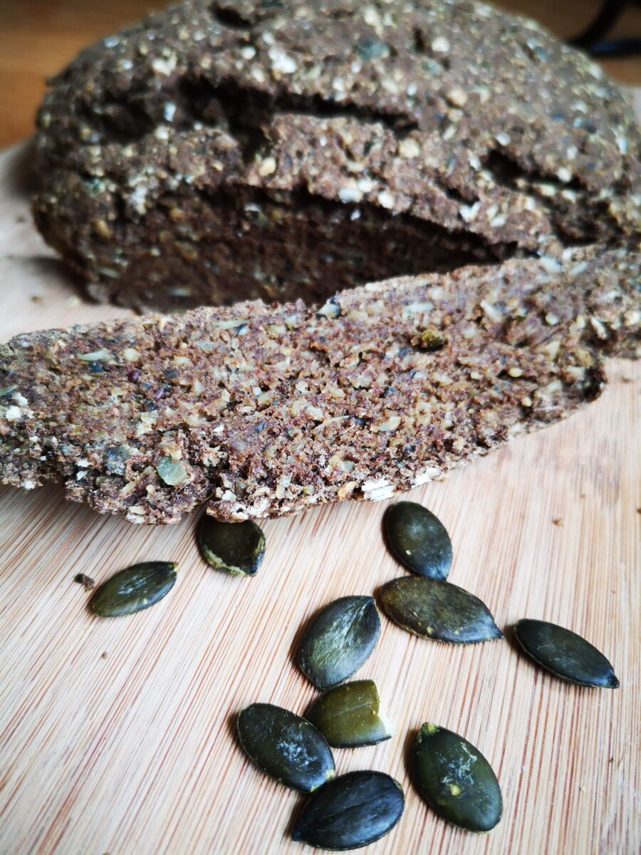 Muskelfutter Brot gebacken